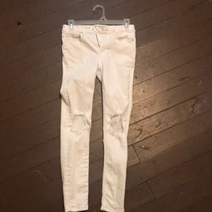 White skinny jeans freepeople